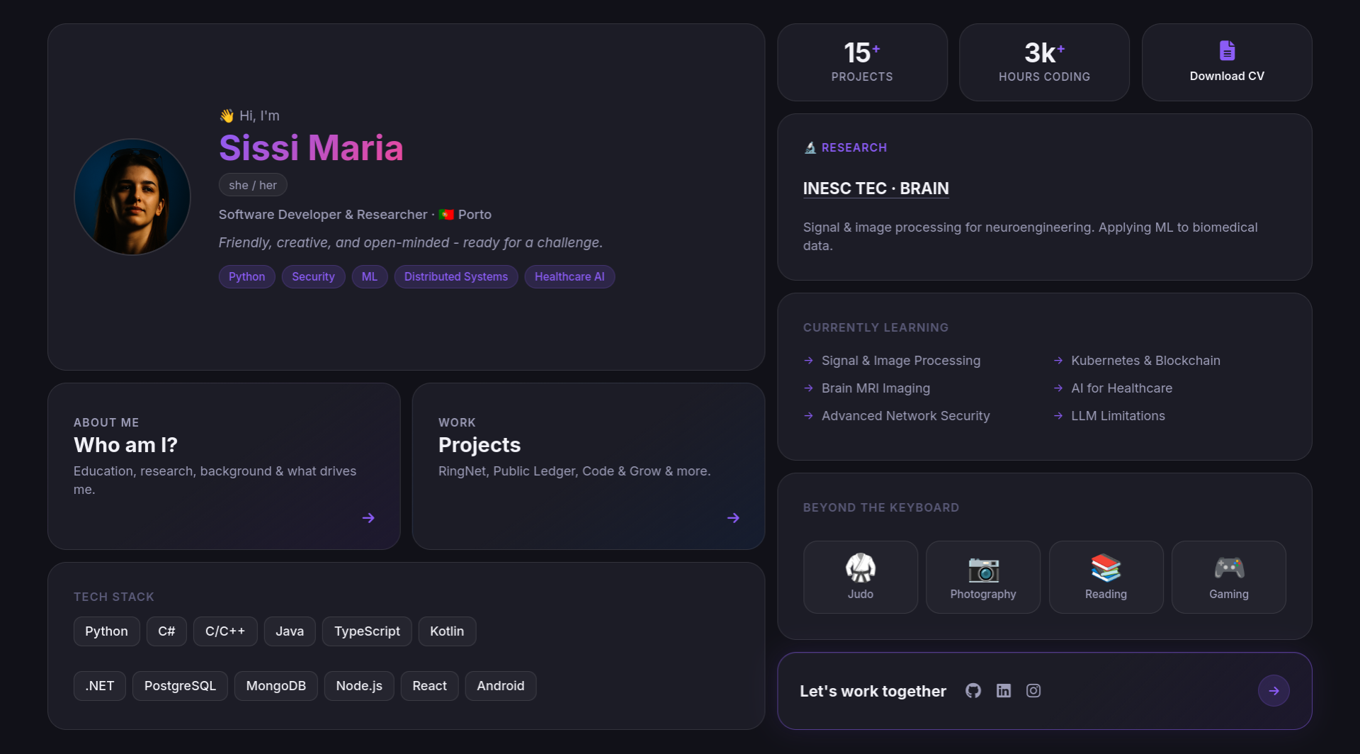Portfolio website